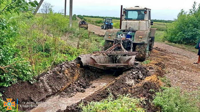 В Одесской области дождевая вода затопила села