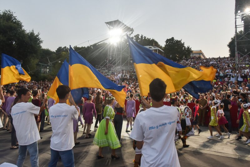 На Потемкинской лестнице прошел концерт, посвященный 30-летию независимости Украины (фоторепортаж)