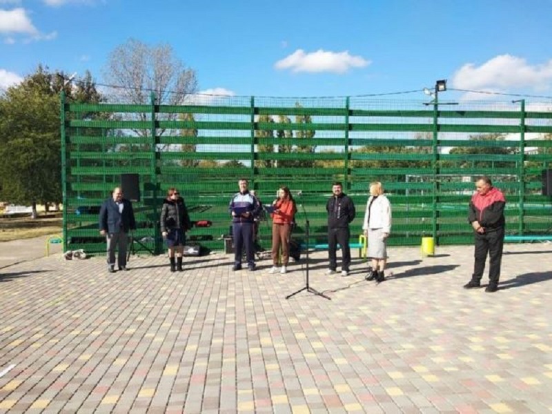 В Болградском районе открыли спортивную локацию в рамках социального проекта “Активные парки”
