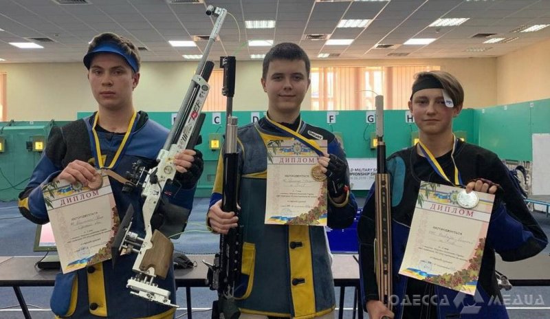 Сборная Одесской области заняла второе место на чемпионате по пулевой стрельбе
