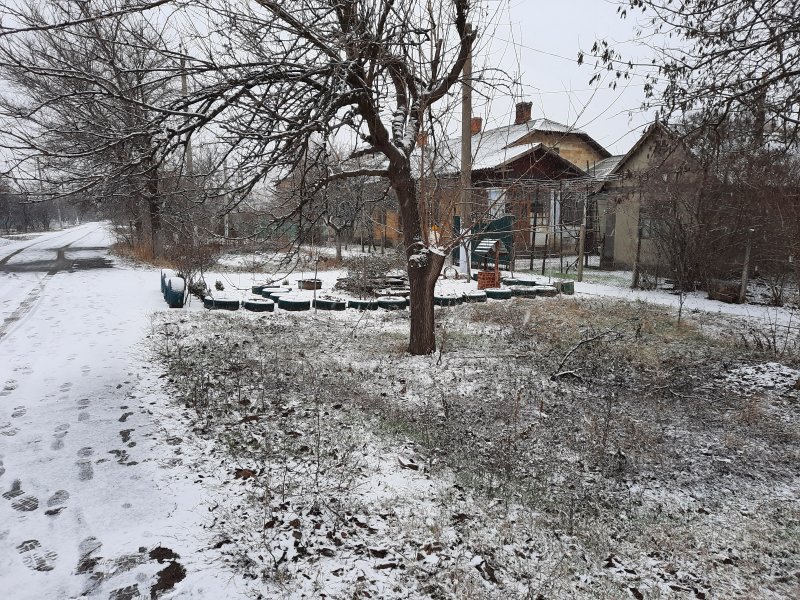 В Арциз пришла настоящая зима со снегом (ФОТО)