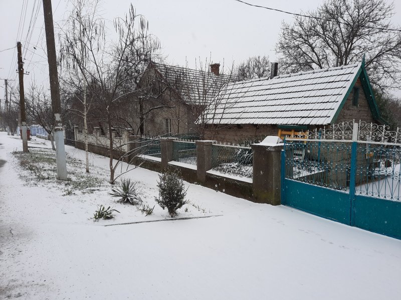 В Арциз пришла настоящая зима со снегом (ФОТО)