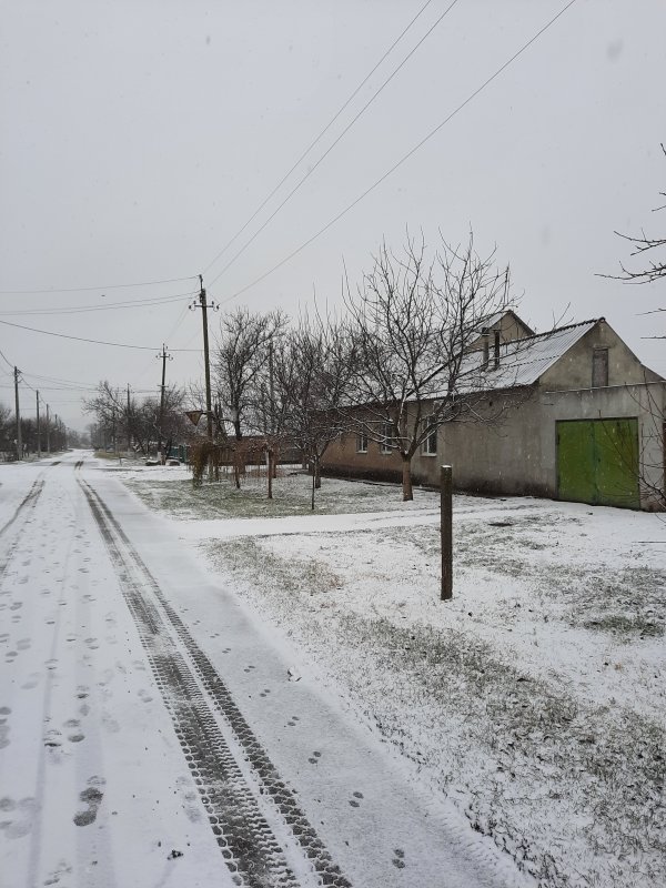 В Арциз пришла настоящая зима со снегом (ФОТО)