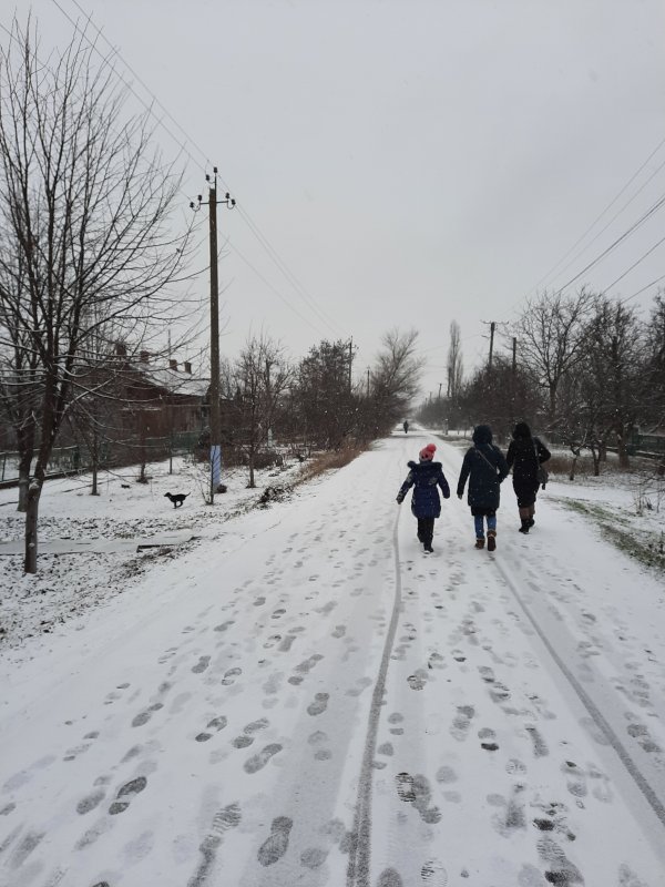 В Арциз пришла настоящая зима со снегом (ФОТО)