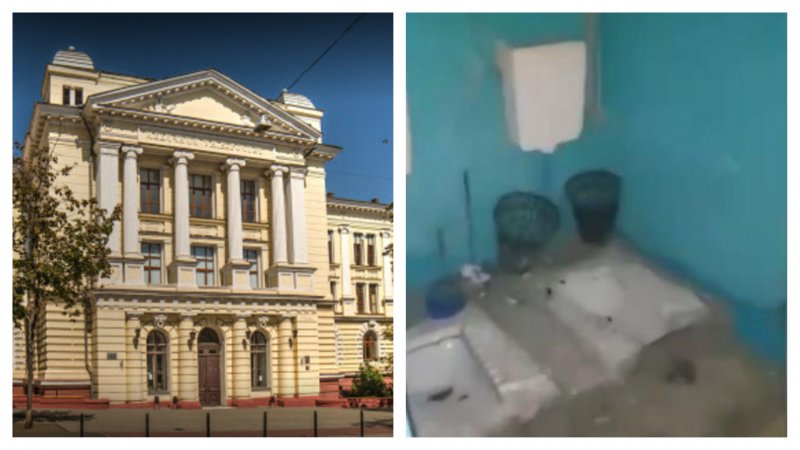 Студенты одесского медина показали разруху в общежитии (видео)