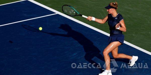 Одесская теннисистка покинула турнир в Дубае после поражения от Маркеты Вондроушовой (видео)