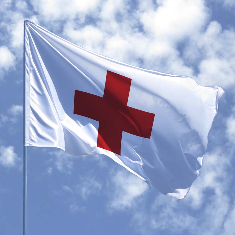 На Одесских больницах появился опознавательный знак - красный крест