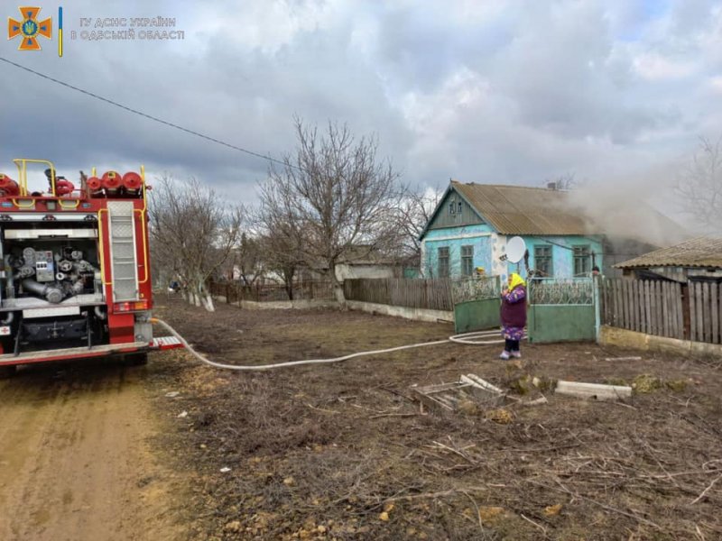 Две женщины пострадали при пожаре в селе Одесской области