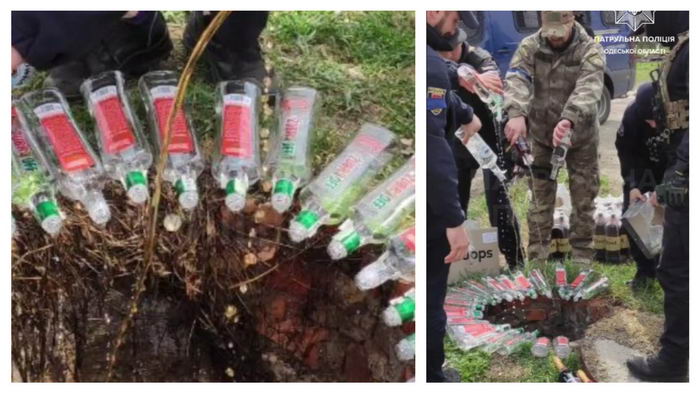 Одесские полицейские накрыли бутлегеров: в канализацию вылили ящики водки