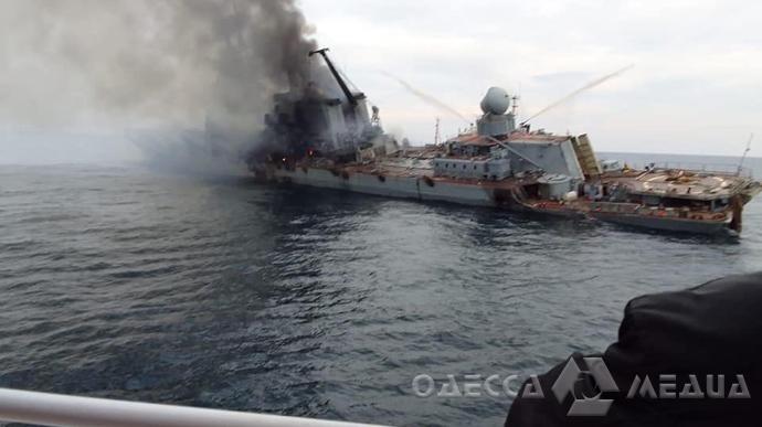 Появились первые снимки лежащего на дне крейсера "Москва"