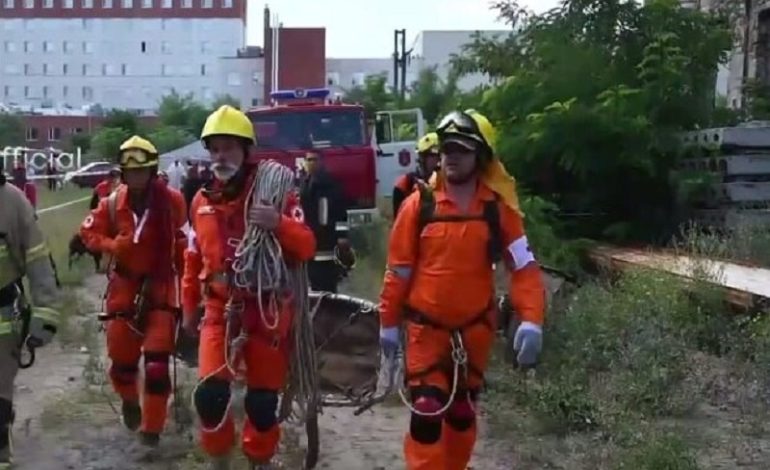 В Одессе добровольцев обучали ликвидации последствий ракетного удара (видео)