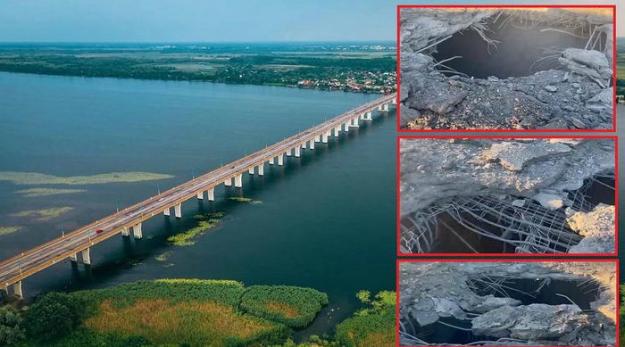 Антоновский мост снова атакован ВСУ и стал непроездным (видео)
