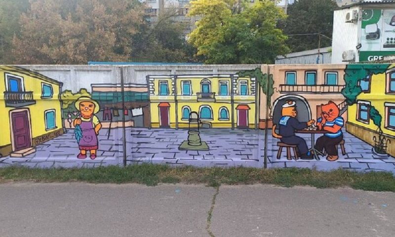В Одесі намалювали новий котомурал (фото)