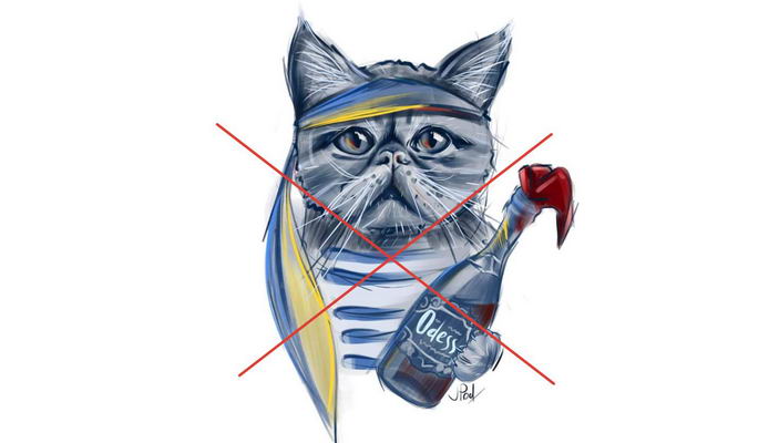 Одесской художнице запрещают рисовать котика с “коктейлем Молотова”