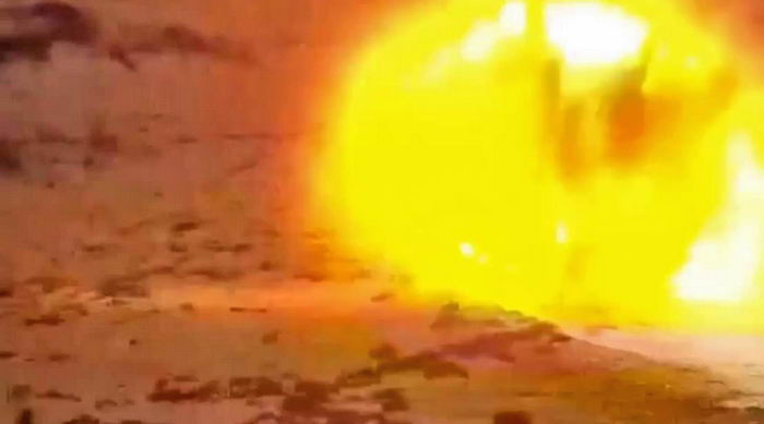На пляже под Одессой взорвали морскую мину (видео)