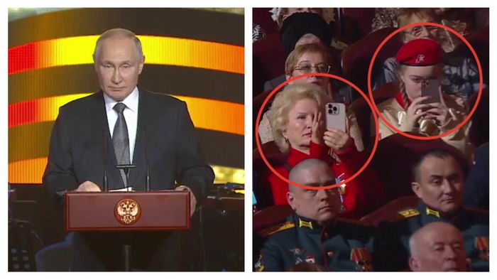 Путин снова угрожал Западу, а путинисты снимали его на американские айфоны