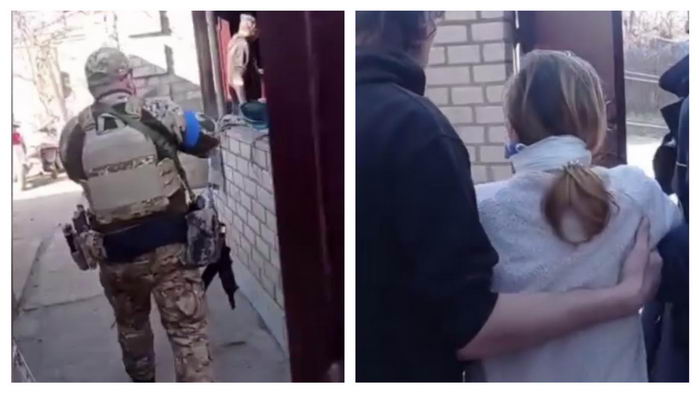 Одесские патрульные оказали медицинскую помощь раненой женщине после обстрела Херсонщины
