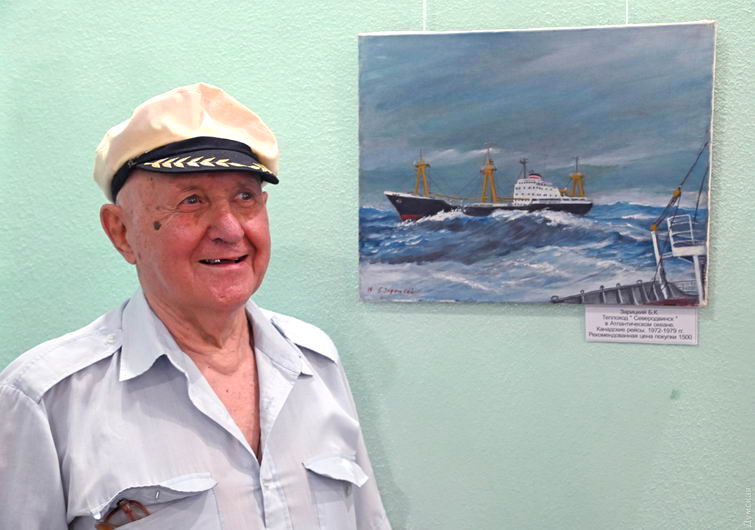 Одесский моряк на пенсии начал писать картины и открыл первую выставку в 87 лет