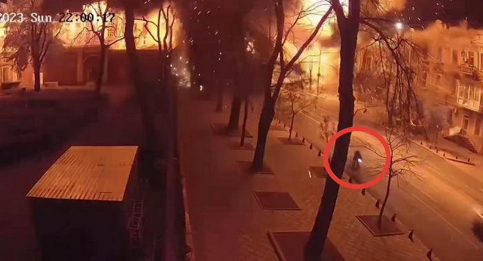 Одесский художественный музей обнародовал видео ракетного удара россии 5 ноября