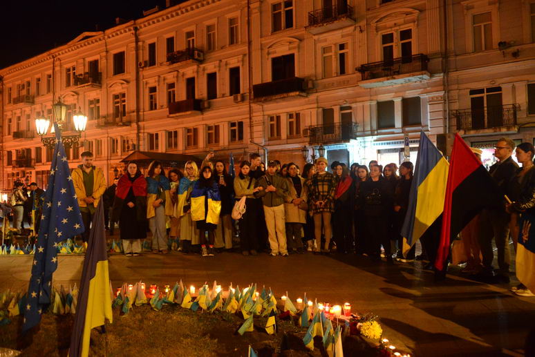 В Одессе почтили память убитого активиста Демьяна Ганула